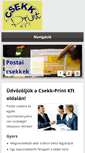Mobile Screenshot of csekk-print.hu